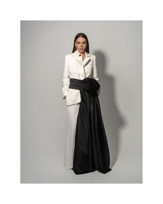 Tia Dorraine Green Modern Power Floor-Length Satin Belt