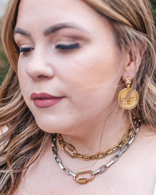 Loni Paul Jewelry Metallic Filagree Coin Earring
