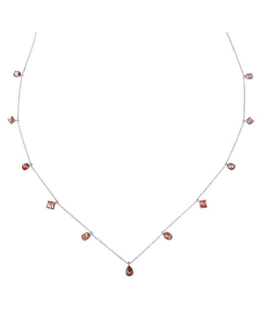 Artisan White Gold Ice Diamond Handmade Chain Necklace Handmade Jewelry