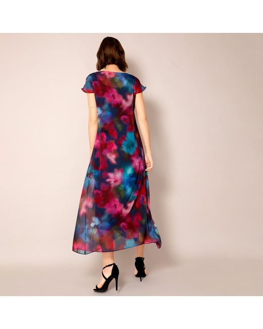 Alie Street London Red Sasha Maxi Dress Moonlit Florals