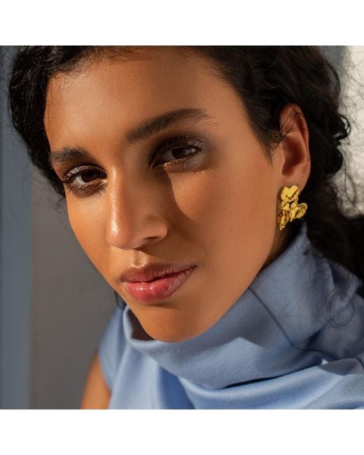 EVA REMENYI Metallic Talisman Mystery Earrings