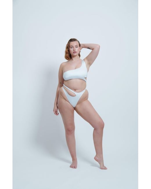 Haus of Mclees White Ace Bikini Set