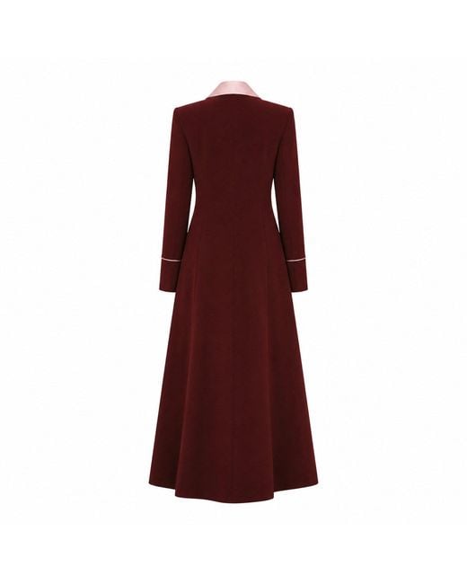 Roqaia Fashion House Red Rosé — Burgundy With Satin