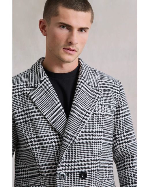 Hay Life Gray Double Breasted Check Blazer