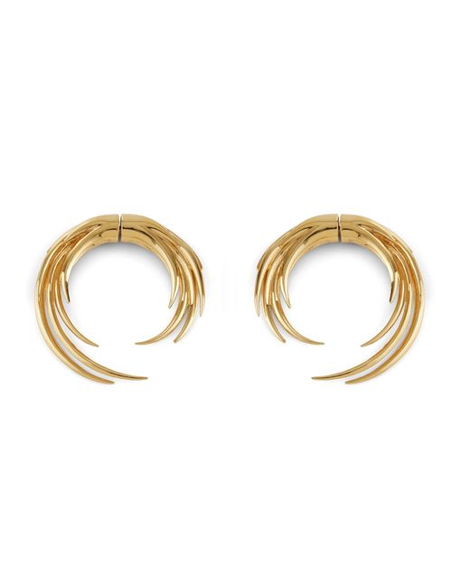 Kasun Metallic Flames Of Pyre Hoop Earrings