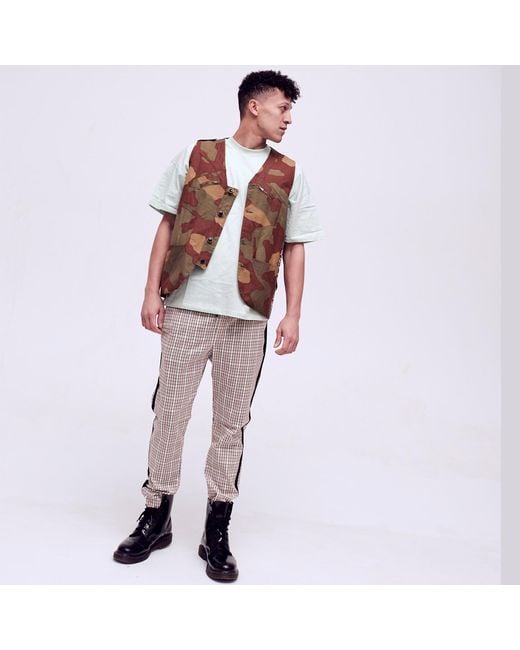 Quillattire Green Camouflage Military Varsity Waist Coat for men