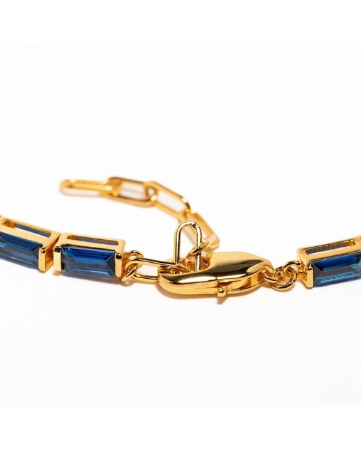 Belinda Jewelz Metallic Bianca Baguette Sapphire Tennis Bracelet