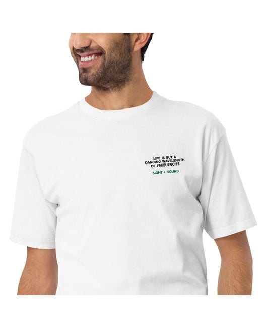 Anchor and Crew White Balance Le Dance Disco! Heavy Cotton Embroidered T-Shirt for men