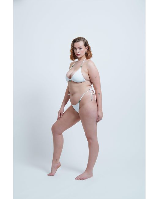 Haus of Mclees White Anjuna Bikini