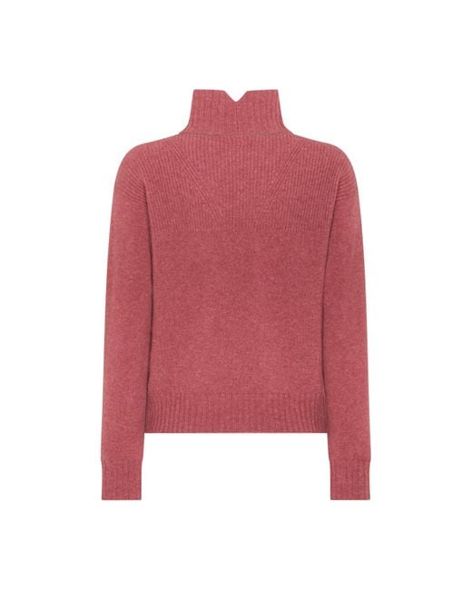 Really Wild Clothing Red Kinalba Lambswool High Neck Sweater