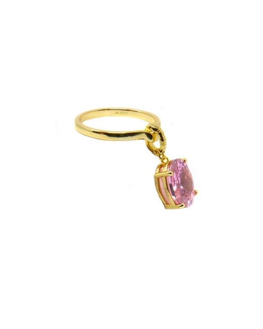 NASI SILVER Metallic Crystalis Dancer Ring- Spinel