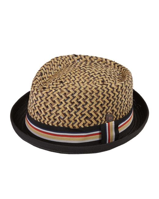 Dasmarca Hats Brown Dasmarca Max Summer Diamond Crown Lightweight Breathable Straw Porkpie Hat for men