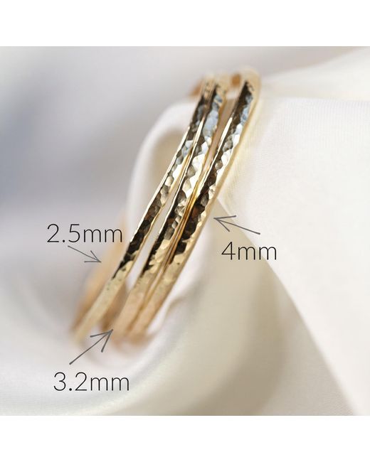 Melt'm Jewelry Metallic Hammered Filled Cuff Bracelet, Bold Open Bangle