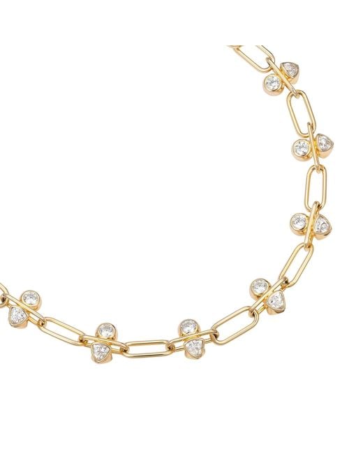 Arte Madrid Metallic Toggle Kaleidoscopic Link Necklace & Bracelet