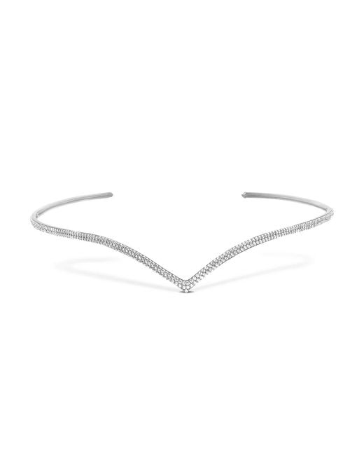 SALLY SKOUFIS Metallic Soul Headpiece With Made Cz Diamond Stimulant