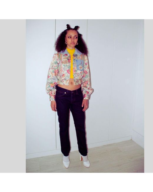 Couture to Your Door Multicolor Vintage Floral Cotton Coachella Jacket