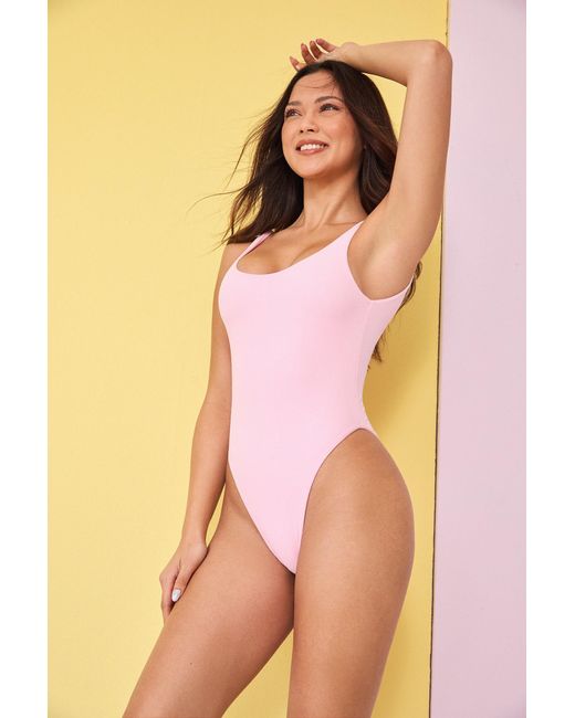 Blake Swimwear Blue Scoop Swimsuit