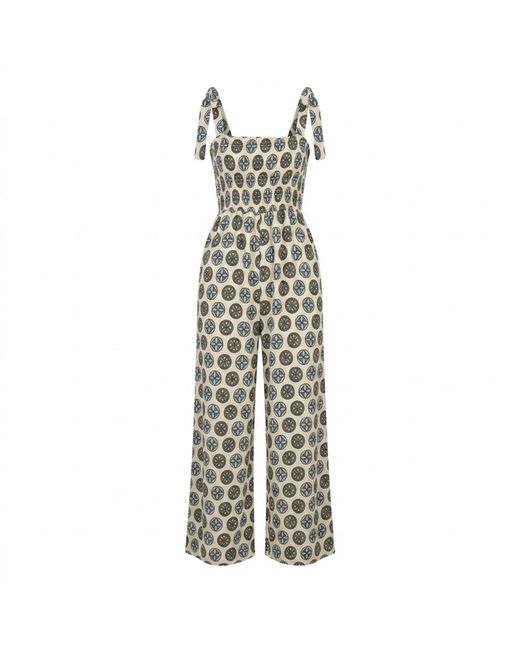 ELOI Metallic Hedley Geometric Jumpsuit
