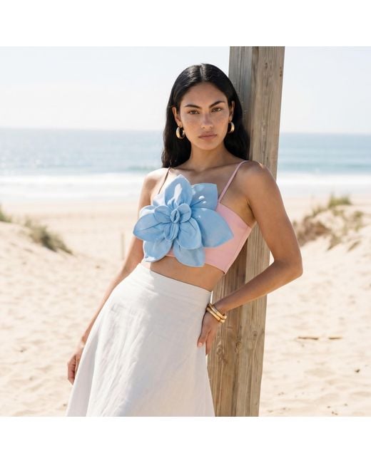 Yumi Kim Blue Sahara Linen Top