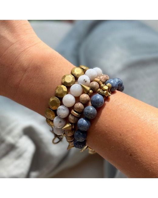 Rachel Nathan Blue Remix Sponge Coral Bracelet