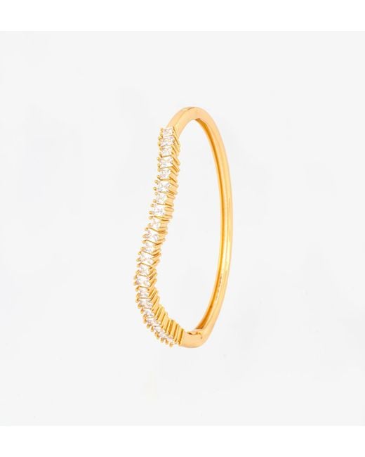 Uchi and Soto Metallic Nami Stone Wave Bangle