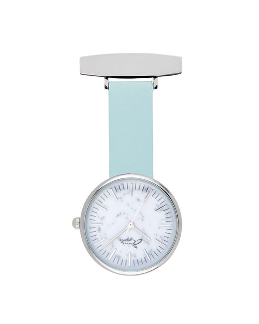 Bermuda Watch Company White Venus Interchangeable Marble/silver/blue Mesh