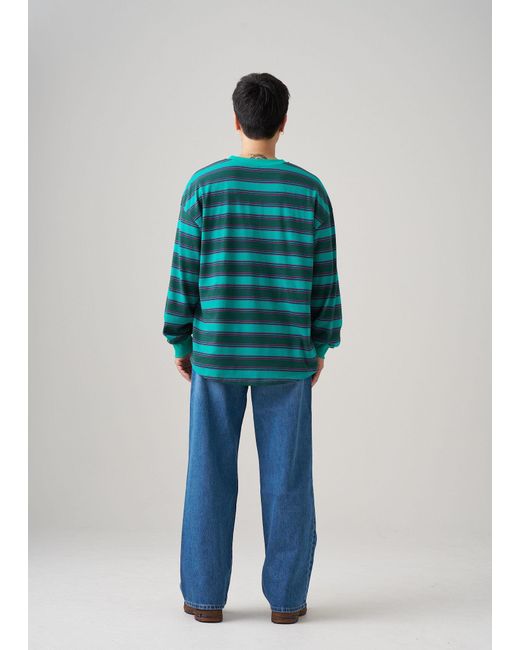 Éclectique Green Long Sleeve T-Shirt for men