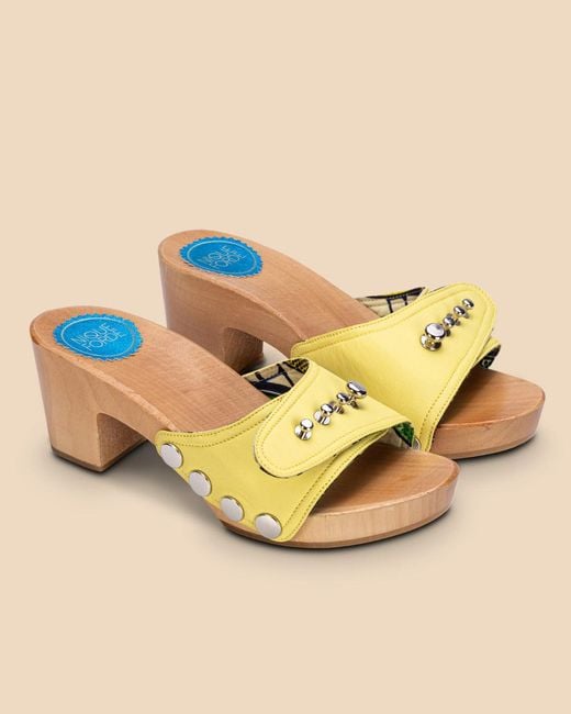 Nique Forde Yellow Macaroon Georgie Sandals