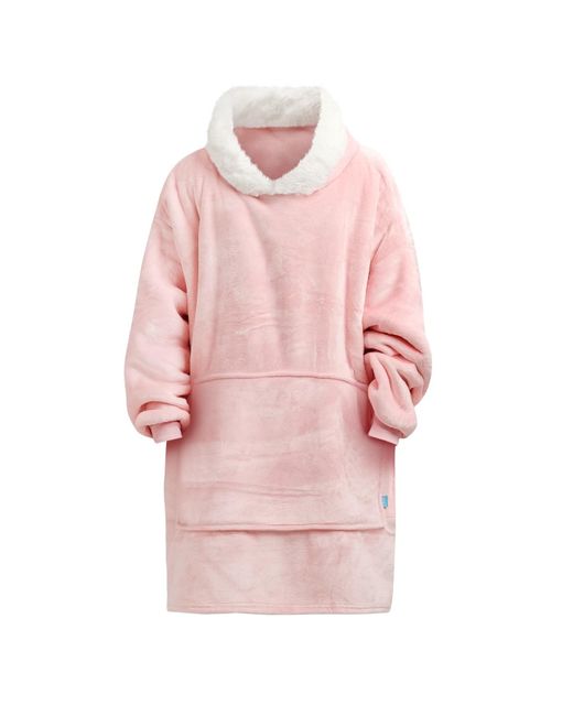Ony Pink Furlined Hoodie Blanket for men