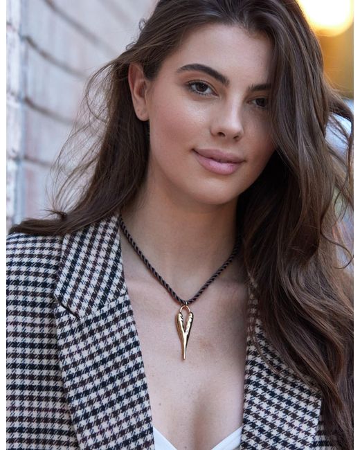Adriana Pappas Designs Metallic Wild Heart Necklace