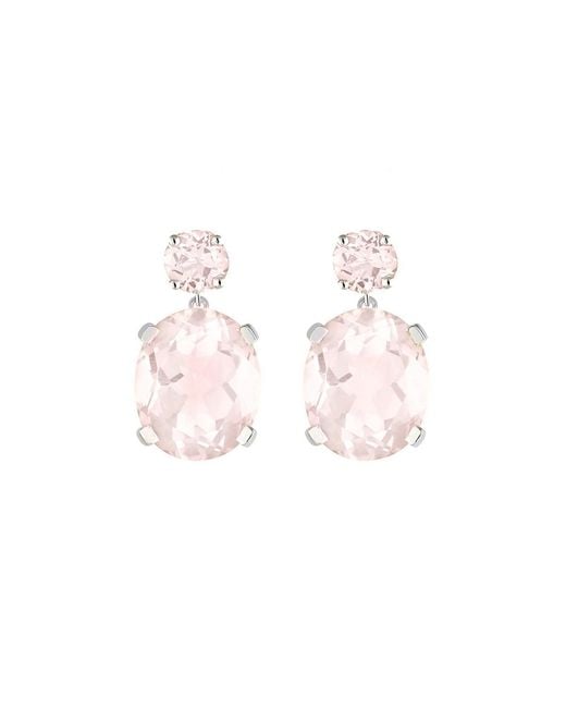 Augustine Jewels Pink Rose Quartz Drop Earrings