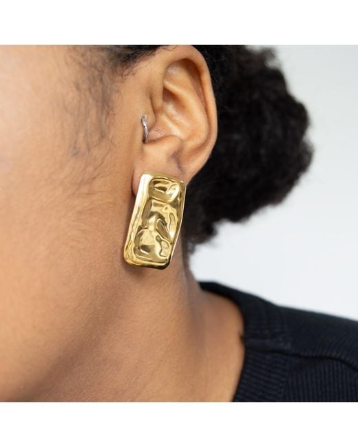 Superdivajewellery Metallic Vanessa Square Drop Earrings