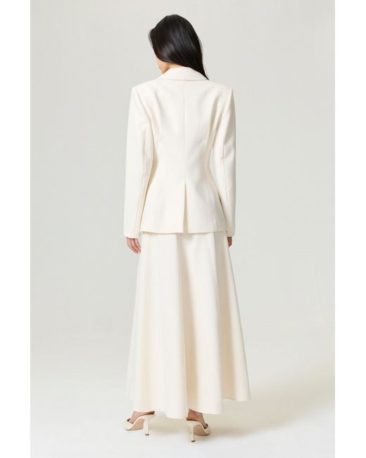 Nocturne Natural Accent Padded Shoulder Jacket