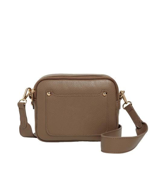 Betsy & Floss Brown Sienna Crossbody Bag In Dark Taupe