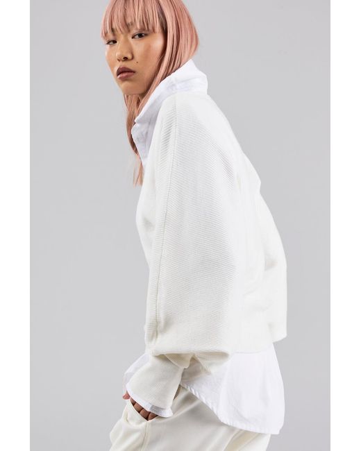 Dref White Barcelona Cashmere Blend Sweater