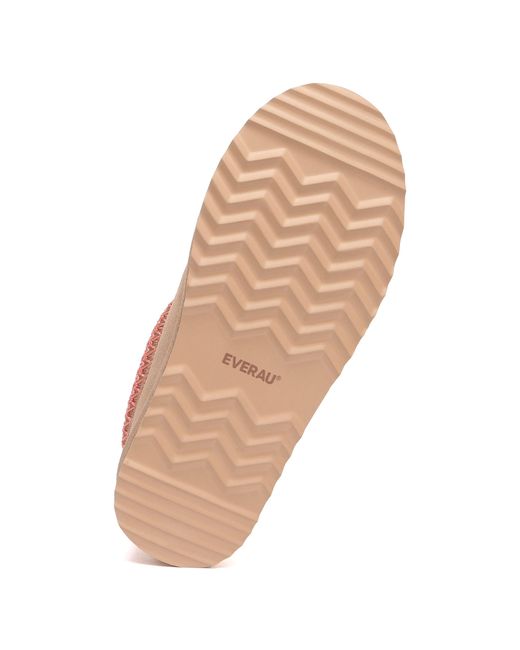 EverAu Australia Pink Wonga Leather Slippers
