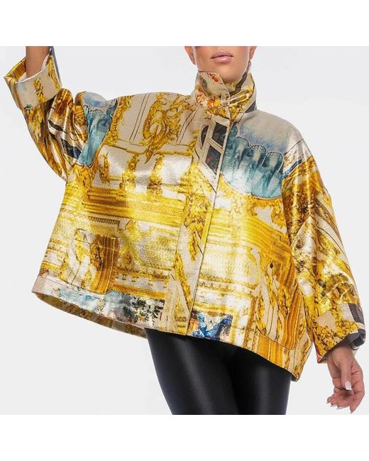 Maxjenny Yellow Square Boxy Jacket