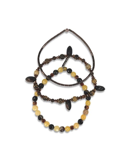 Jaredjamin Brown Coconino Bracelet Set for men