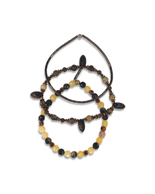 Jaredjamin Brown Coconino Bracelet Set for men