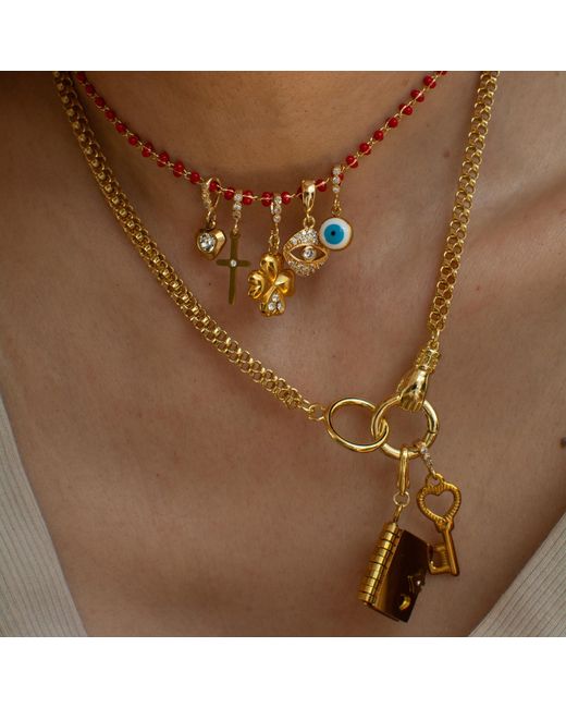 Alexie of Athens Metallic Guardian Charm Necklace