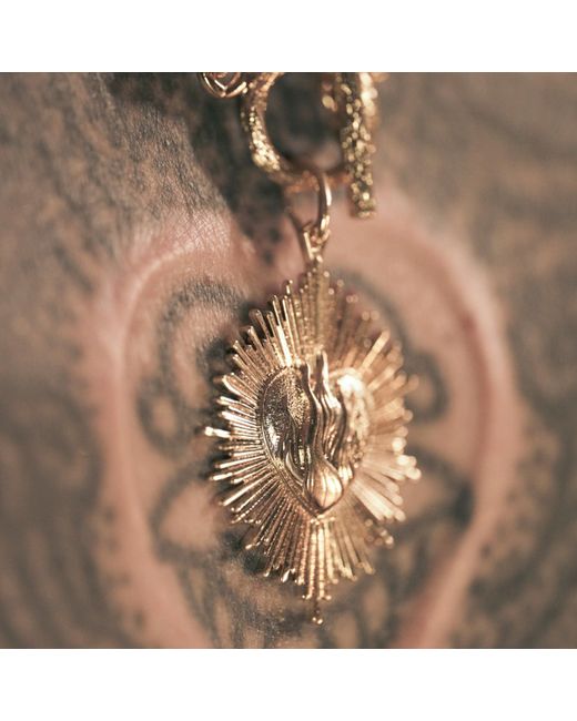 IN CAUDA VENENUM Metallic Tejas Necklace