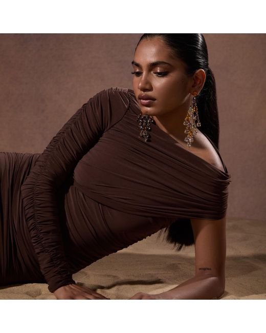 Celestine & Mae Brown Lanaria Maxi Dress