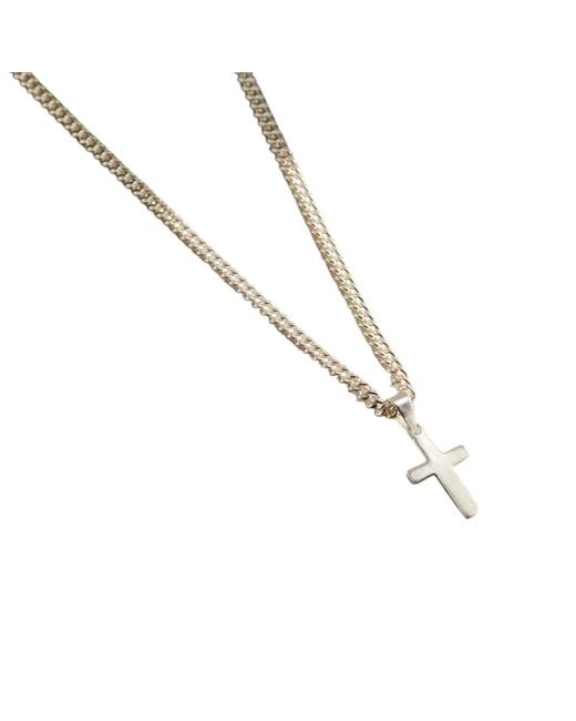 Posh Totty Designs Metallic Small Cross Pendant Necklace for men