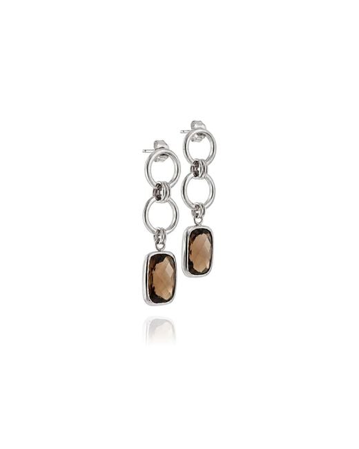 The Jewellery Store London Metallic Desert Sunlight Chandelier Earrings