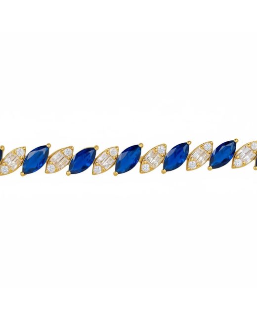 Latelita London Blue Viscountess Tennis Bracelet Sapphire