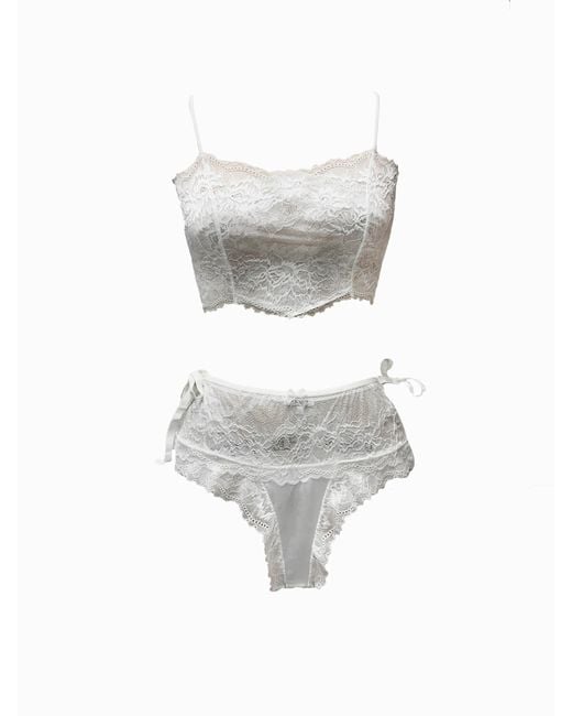 Carol Coelho White Paradox Off Stretch Set