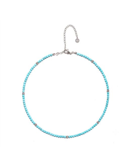 Seven Saints Blue Accented Choker Necklace