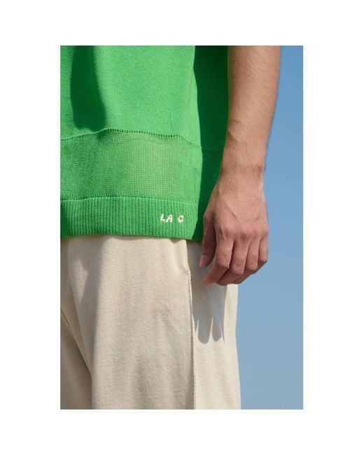La Granni Green La G Knit Vest for men