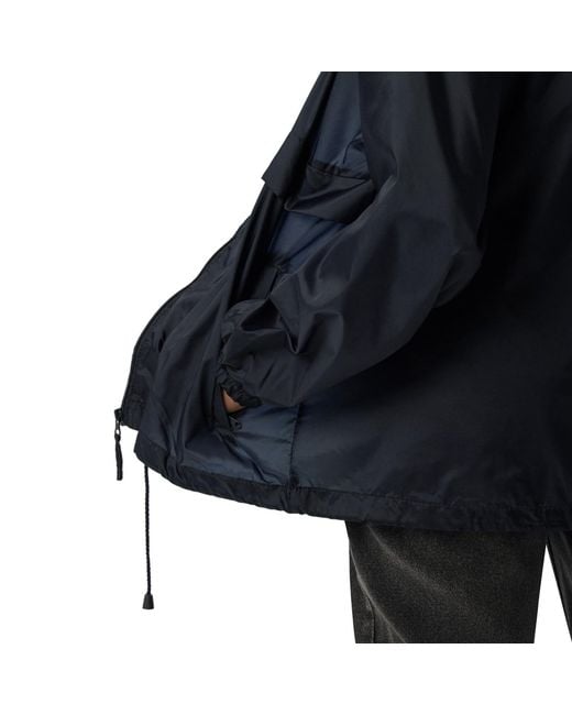 Anchor and Crew Blue Athletic Decline Sports Club League Embroidered Windbreaker Coat for men