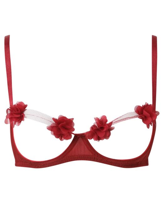 Belle -et-BonBon Red Fifi Petal Bralette Best Seller